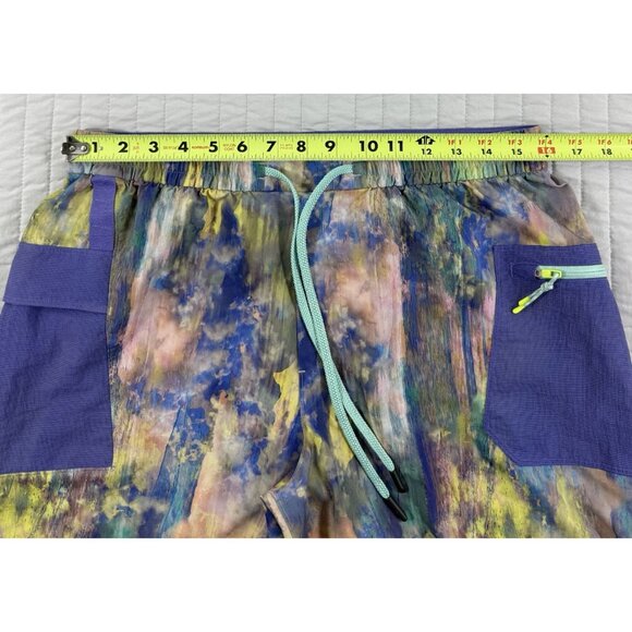 Lululemon Mens Water Repellent Hiking Athletic Shorts 8” Sz Large Tie Dye Cargo - Picture 9 of 12